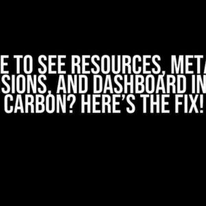 Unable to See Resources, Metadata, Extensions, and Dashboard in WSO2 Carbon? Here’s the Fix!