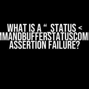 What is a “_status < MTLCommandBufferStatusCommitted" assertion failure?